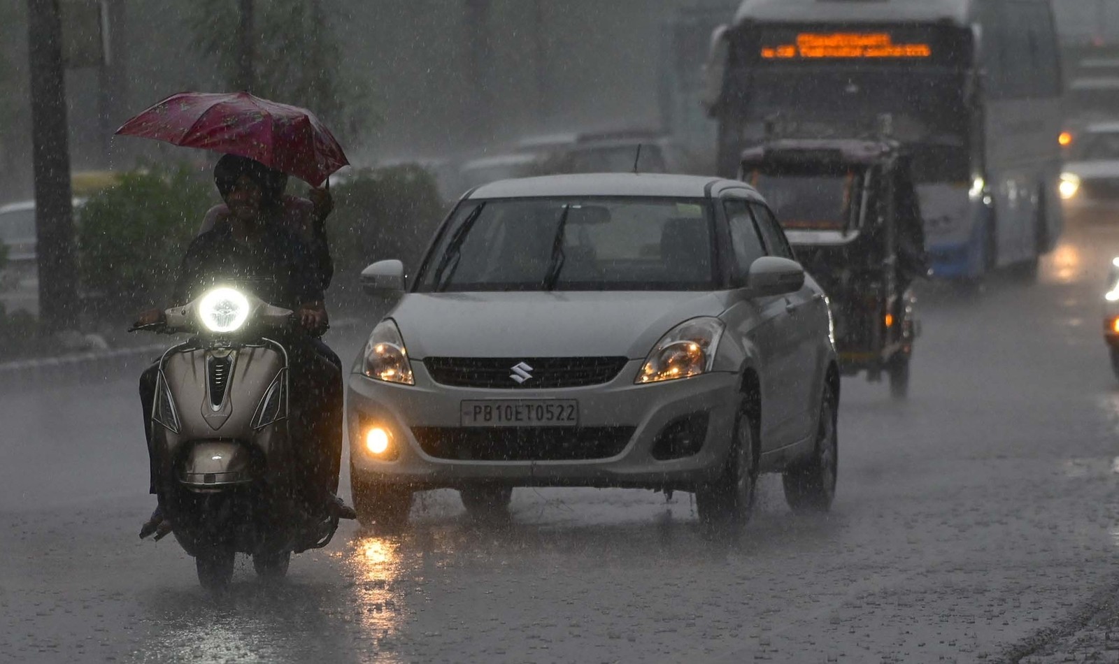 Delhi's Red-Alert Rain Turns A Weather Break Into A Commute Stress Test